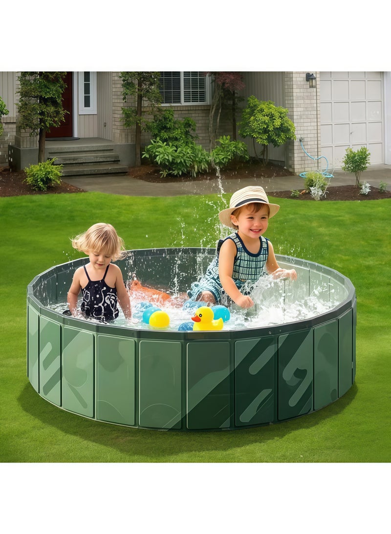 Jubilin Foldable Ball Pit Pool Kids Sand and Water Table Portable Sandbox Swimming Pool Indoor Outdoor Play Activity Center 47 Inches,Green - Image 5